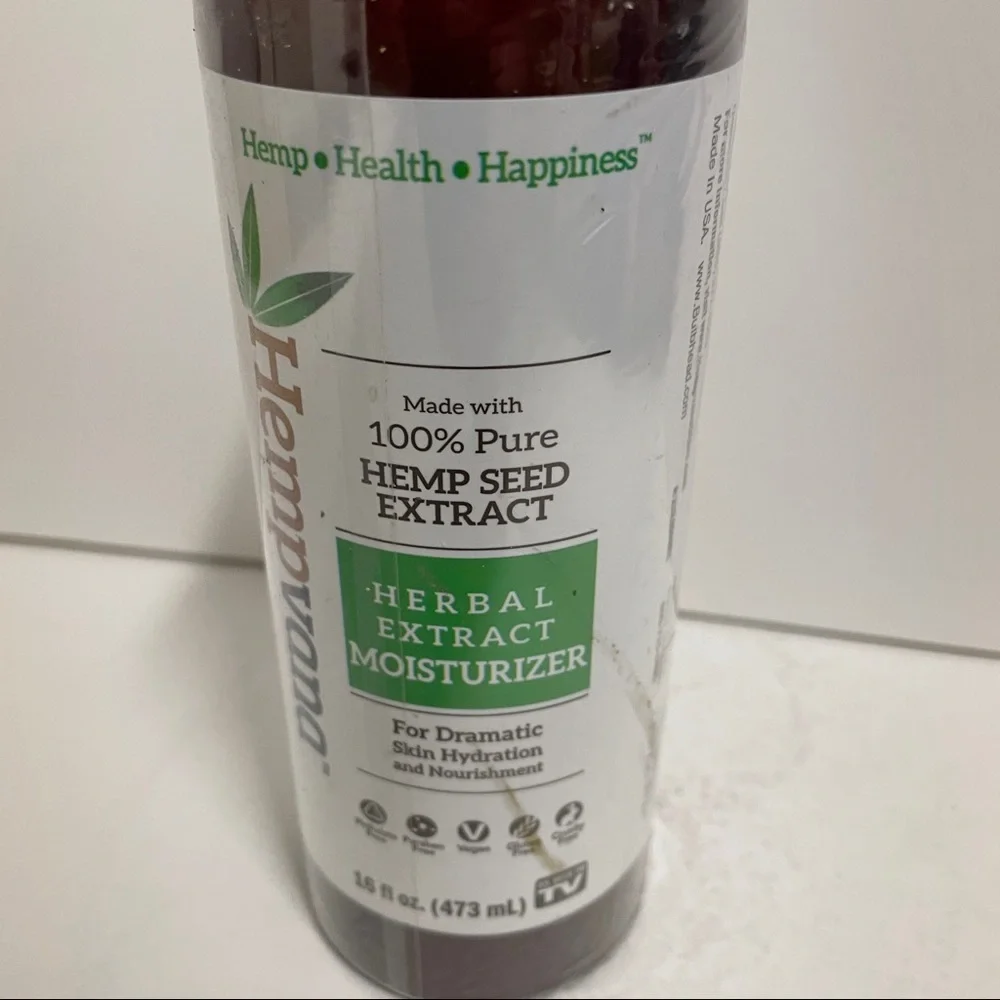 Hempvana Herbal Extract Moisturizer Skin Hydration 16 OZ